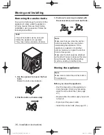 Preview for 36 page of Panasonic NA-107VC5 Operating Instructions & Installation Instructions