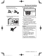 Preview for 37 page of Panasonic NA-107VC5 Operating Instructions & Installation Instructions