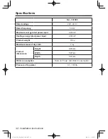 Preview for 42 page of Panasonic NA-107VC5 Operating Instructions & Installation Instructions