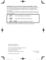 Preview for 44 page of Panasonic NA-107VC5 Operating Instructions & Installation Instructions