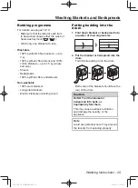 Предварительный просмотр 25 страницы Panasonic NA-107VC6 Operating Instructions Manual