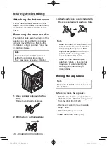 Предварительный просмотр 36 страницы Panasonic NA-107VC6 Operating Instructions Manual