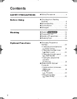 Предварительный просмотр 2 страницы Panasonic NA-120VX6 Operating & Installation Instructions Manual