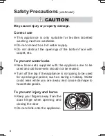 Предварительный просмотр 6 страницы Panasonic NA-120VX6 Operating & Installation Instructions Manual