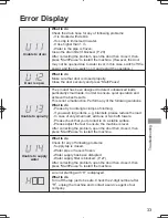 Предварительный просмотр 33 страницы Panasonic NA-120VX6 Operating & Installation Instructions Manual