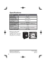 Предварительный просмотр 42 страницы Panasonic NA-120VX7 Operating & Installation Instructions Manual