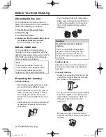 Предварительный просмотр 8 страницы Panasonic NA-127VB3 Operating Instructions & Installation Instructions