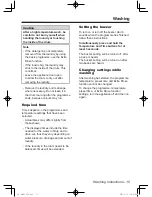 Предварительный просмотр 15 страницы Panasonic NA-127VB3 Operating Instructions & Installation Instructions