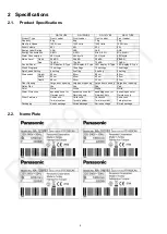 Preview for 4 page of Panasonic NA-127VB3W01 Service Manual