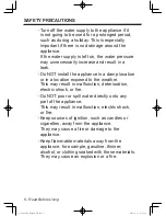 Preview for 6 page of Panasonic NA-127VB5 Operating Instructions & Installation Instructions