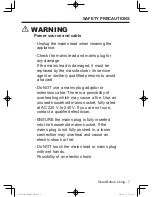 Preview for 7 page of Panasonic NA-127VB5 Operating Instructions & Installation Instructions