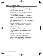 Preview for 10 page of Panasonic NA-127VB5 Operating Instructions & Installation Instructions