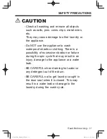 Preview for 11 page of Panasonic NA-127VB5 Operating Instructions & Installation Instructions