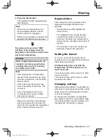 Preview for 21 page of Panasonic NA-127VB5 Operating Instructions & Installation Instructions