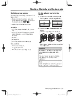 Preview for 29 page of Panasonic NA-127VB5 Operating Instructions & Installation Instructions