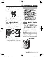 Preview for 39 page of Panasonic NA-127VB5 Operating Instructions & Installation Instructions