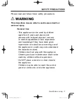 Preview for 5 page of Panasonic NA-127VC5 Operating Instructions & Installation Instructions