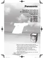 Предварительный просмотр 2 страницы Panasonic NA-128VA2 Operating Instructions & Installation Instructions