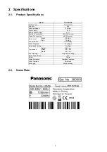 Предварительный просмотр 3 страницы Panasonic NA-128VB6WAE Service Manual