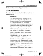 Preview for 3 page of Panasonic NA-128VG5 Operating Instructions & Installation Instructions