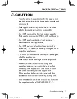 Preview for 7 page of Panasonic NA-128VG5 Operating Instructions & Installation Instructions