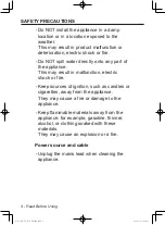 Preview for 4 page of Panasonic NA-128VG5WAU Operating Instructions & Installation Instructions