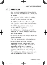 Preview for 7 page of Panasonic NA-128VG5WAU Operating Instructions & Installation Instructions