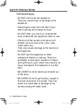 Preview for 8 page of Panasonic NA-128VG5WAU Operating Instructions & Installation Instructions