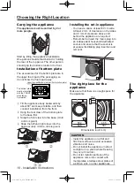 Preview for 10 page of Panasonic NA-128VG5WAU Operating Instructions & Installation Instructions