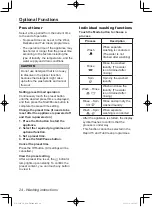 Preview for 24 page of Panasonic NA-128VG5WAU Operating Instructions & Installation Instructions