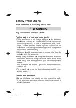 Preview for 4 page of Panasonic NA-128VG6 Operating & Installation Instructions Manual