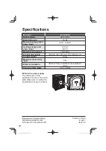 Preview for 42 page of Panasonic NA-128VG6 Operating & Installation Instructions Manual