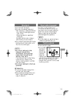 Предварительный просмотр 13 страницы Panasonic NA-128VG7 Operating & Installation Instructions Manual