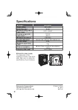 Предварительный просмотр 42 страницы Panasonic NA-128VG7 Operating & Installation Instructions Manual