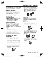 Предварительный просмотр 7 страницы Panasonic NA-140VX3 Operating Instructions & Installation Instructions