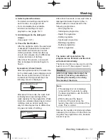 Предварительный просмотр 13 страницы Panasonic NA-140VX3 Operating Instructions & Installation Instructions