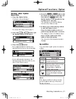 Предварительный просмотр 21 страницы Panasonic NA-140VX3 Operating Instructions & Installation Instructions