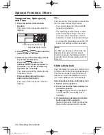 Предварительный просмотр 24 страницы Panasonic NA-140VX3 Operating Instructions & Installation Instructions