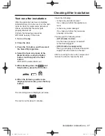 Предварительный просмотр 41 страницы Panasonic NA-140VX3 Operating Instructions & Installation Instructions