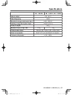 Предварительный просмотр 43 страницы Panasonic NA-140VX3 Operating Instructions & Installation Instructions