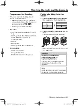 Предварительный просмотр 25 страницы Panasonic NA-147VR1 Operating & Installation Instructions Manual