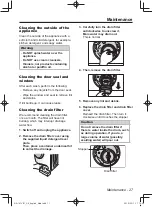 Предварительный просмотр 27 страницы Panasonic NA-147VR1 Operating & Installation Instructions Manual