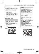 Предварительный просмотр 39 страницы Panasonic NA-147VR1 Operating & Installation Instructions Manual