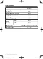 Предварительный просмотр 42 страницы Panasonic NA-147VR1 Operating & Installation Instructions Manual