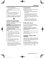 Предварительный просмотр 19 страницы Panasonic NA - 148VB6 Operating Instructions & Installation Instructions