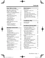 Preview for 3 page of Panasonic NA-148VG4 Operating Instructions & Installation Instructions