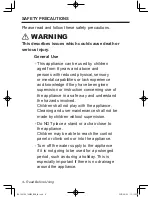 Preview for 4 page of Panasonic NA-148VG4 Operating Instructions & Installation Instructions