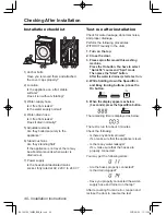 Preview for 40 page of Panasonic NA-148VG4 Operating Instructions & Installation Instructions