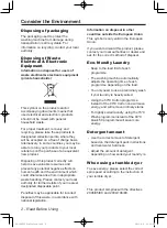 Preview for 2 page of Panasonic NA-148VX3 Operating Instructions & Installation Instructions