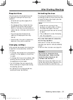 Preview for 25 page of Panasonic NA-148VX3 Operating Instructions & Installation Instructions